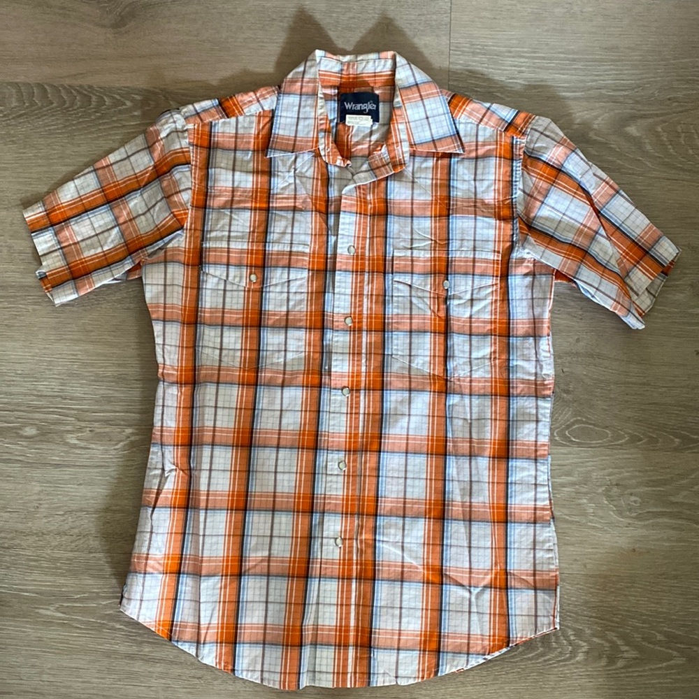 Wrangler pearl snap short sleeve